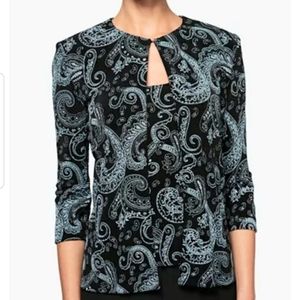 Alex Evening's Petite 2-Pc. Jacket & Shell LG NWT